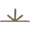 Ekena Millwork Saratoga Rough Sawn Timber Gable Bracket, Douglas Fir, 72"W x 42"H x 2"D x 4"F, 14/12 Pitch GBW072X42X0204SAR00RDF - alternate 3